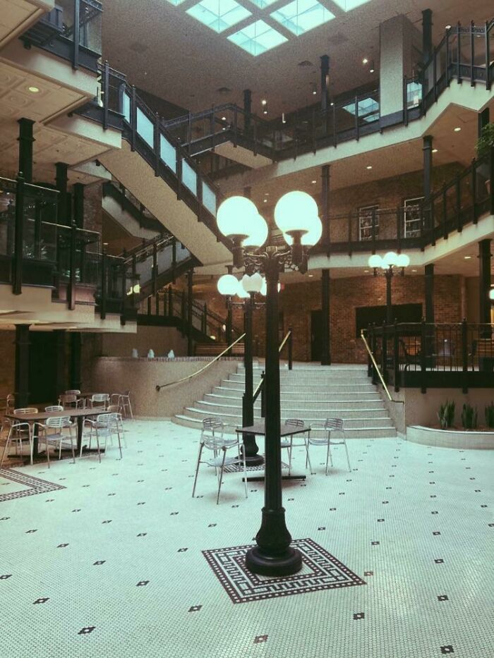 This Place Is Called The Square In My Town. Tiny Dead Shopping Center