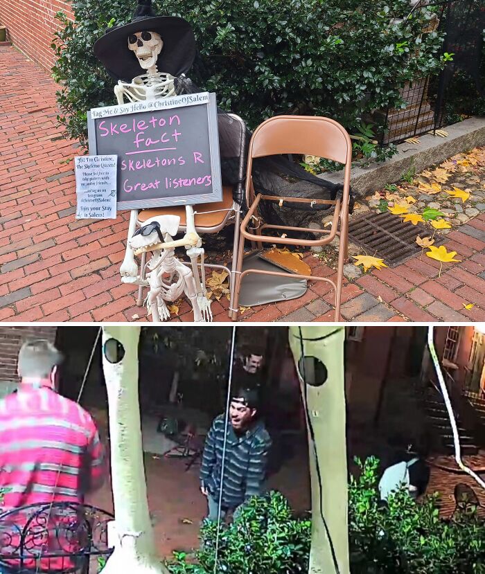 Halloween Decorations Destroyed