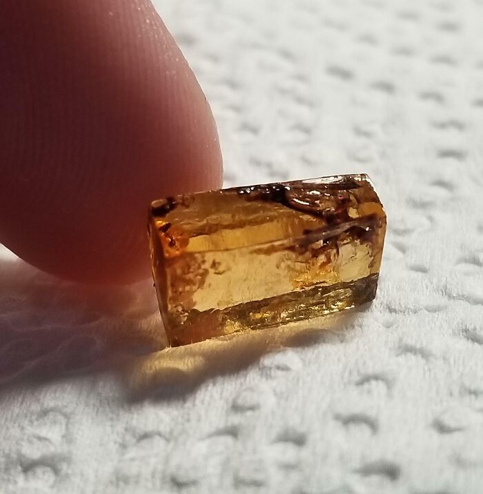 This Beautiful Salt Crystal That Formed Inside My Instant Ramen's Sauce Packet