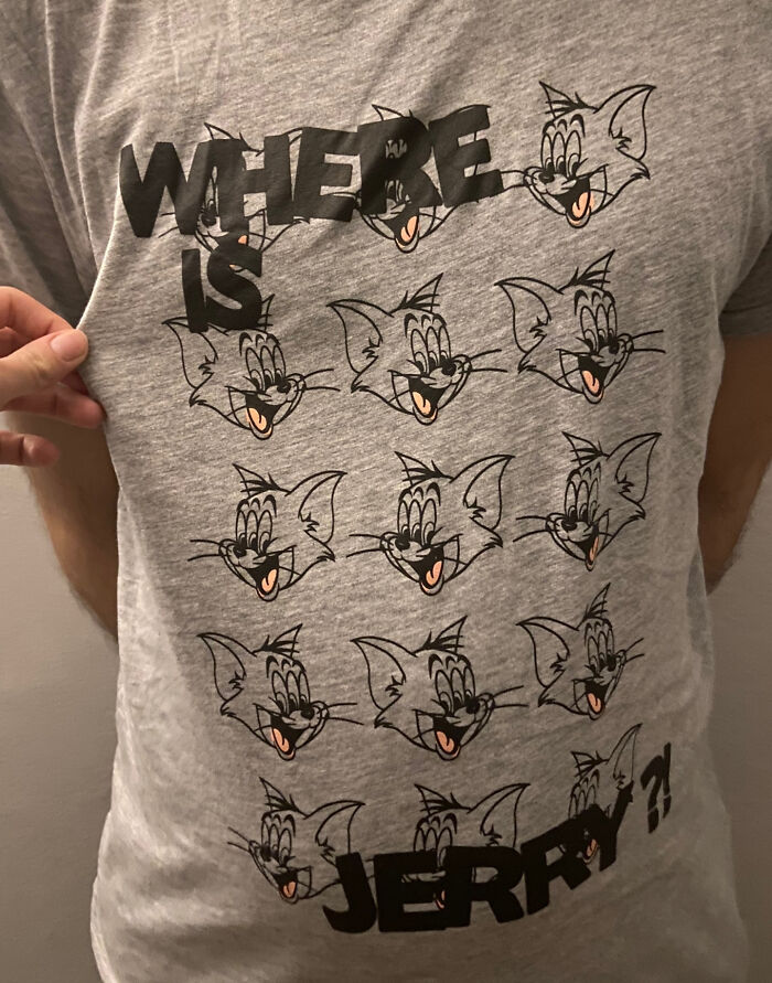 Why Does Tom On My Shirt Has 3 Eyes? Only Noticed It 4 Months After Buying It