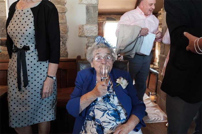 A Photograph Of A Woman Drinking