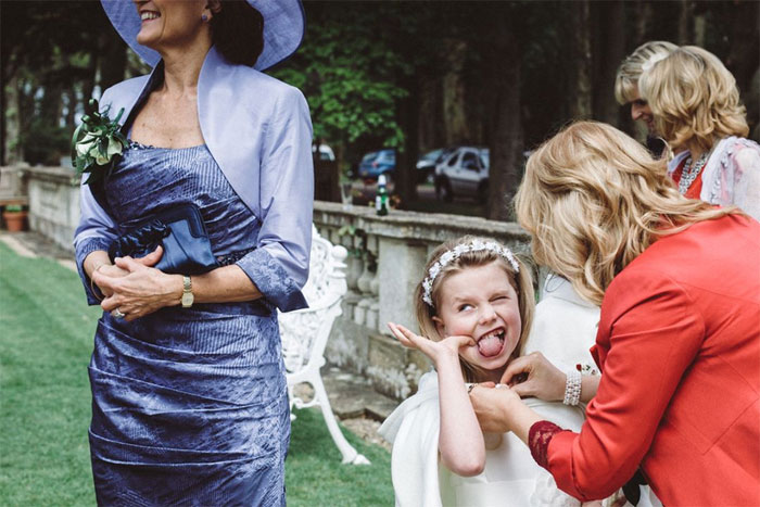 A Photograph Of A Mischievous Girl