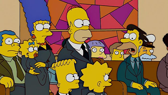 The Simpsons animated tv show scene 