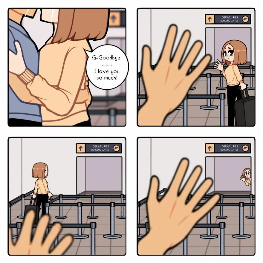 Artist Captures Feelings Of Being In A Long-Distance Relationship