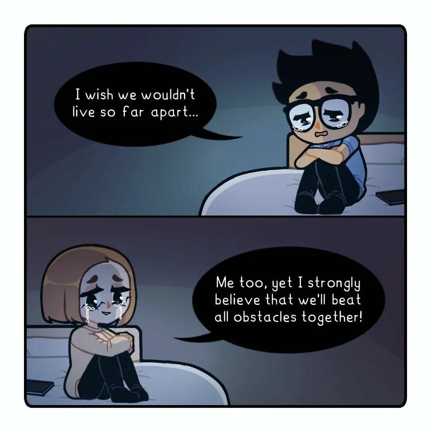 Artist Captures Feelings Of Being In A Long-Distance Relationship