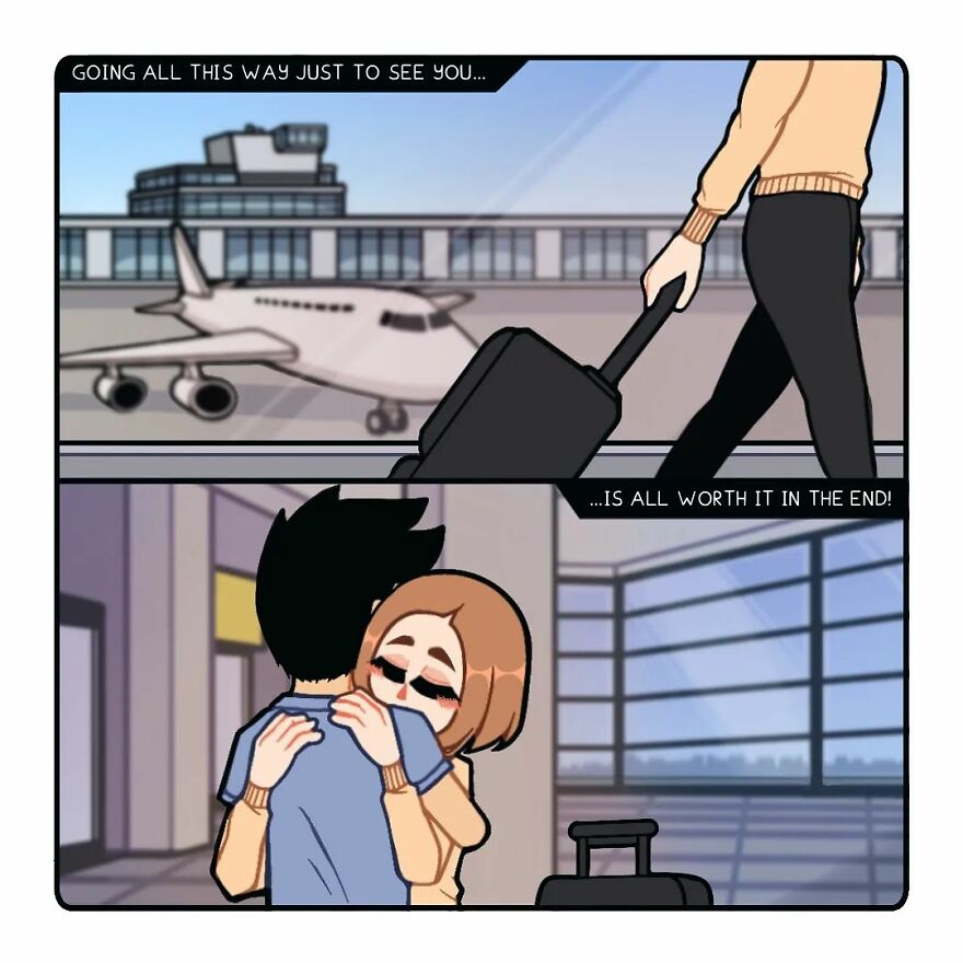 Artist Captures Feelings Of Being In A Long-Distance Relationship