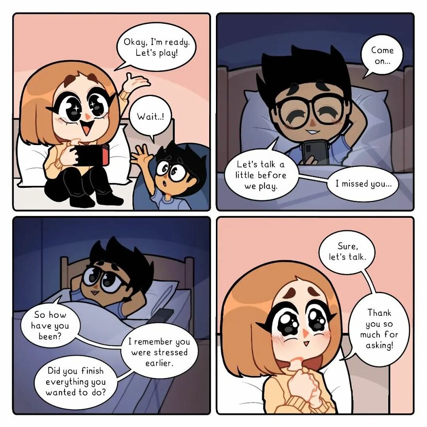 Artist Captures Feelings Of Being In A Long-Distance Relationship