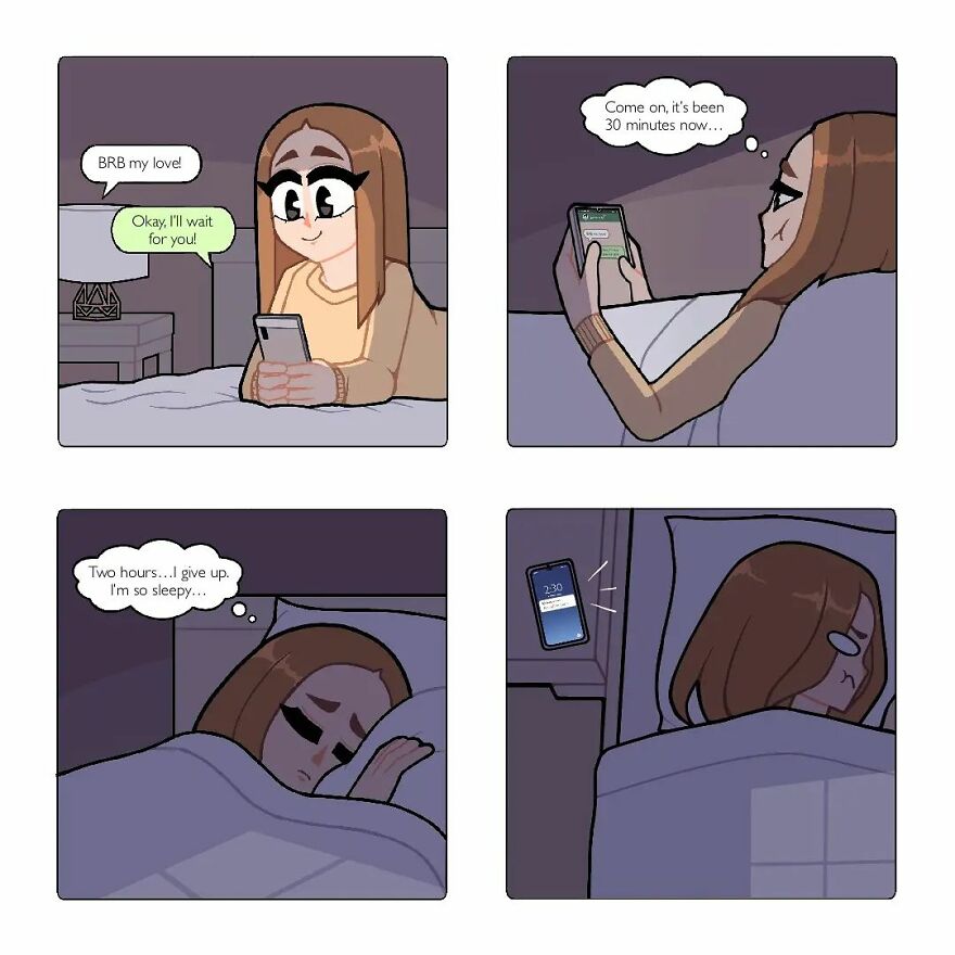 Artist Captures Feelings Of Being In A Long-Distance Relationship