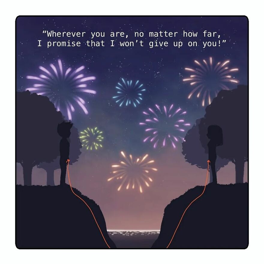 Artist Captures Feelings Of Being In A Long-Distance Relationship