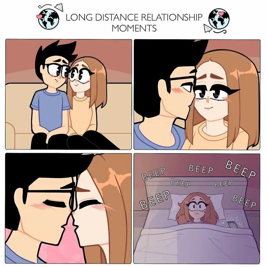 Artist Captures Feelings Of Being In A Long-Distance Relationship