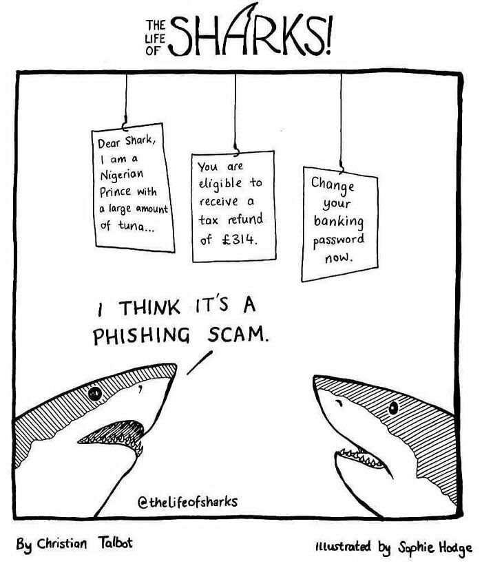 Artist Shows The Adventures Of Sharks And Their Interactions With Other Sea Creatures (New Pics)