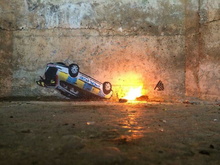 Artist Jps Creates Tiny Artworks With A Spraycan