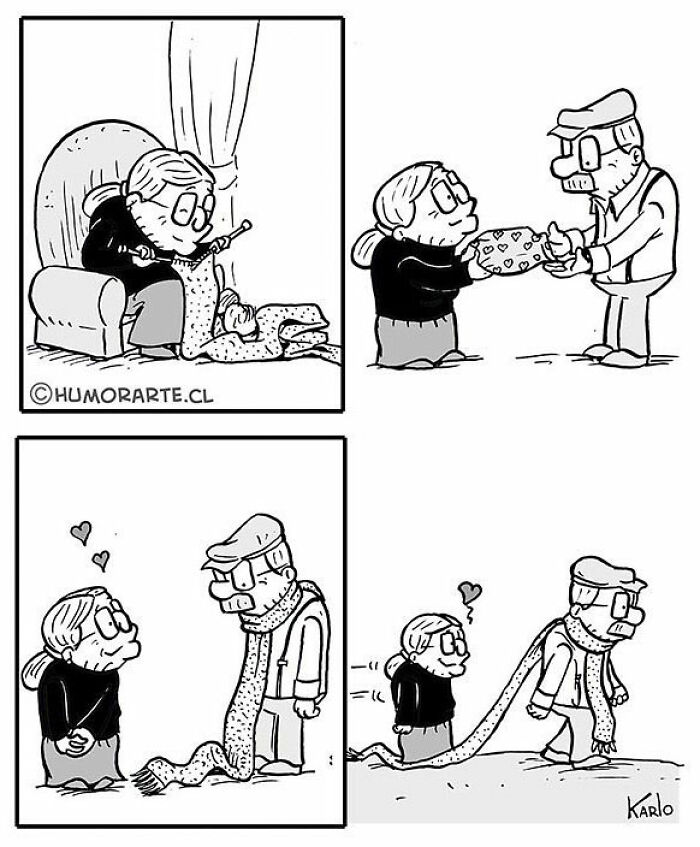 Artist Shows The Adventures Of Elderly People In A Very Cute Way