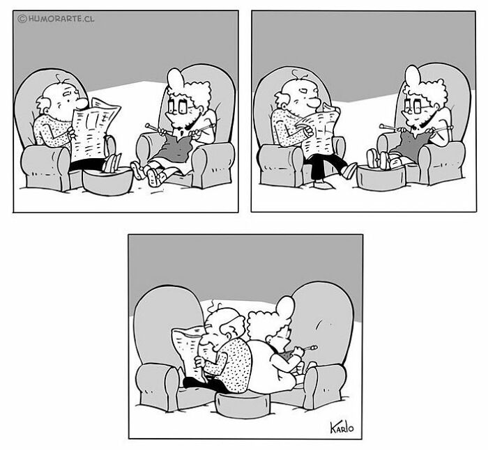 Artist Shows The Adventures Of Elderly People In A Very Cute Way