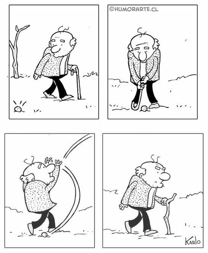 Artist Shows The Adventures Of Elderly People In A Very Cute Way