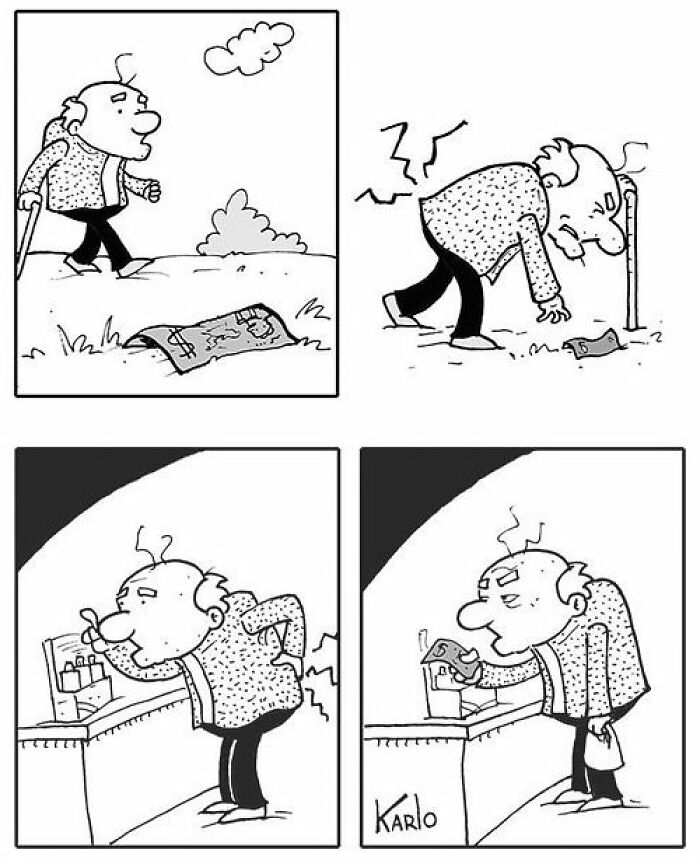 Artist Shows The Adventures Of Elderly People In A Very Cute Way