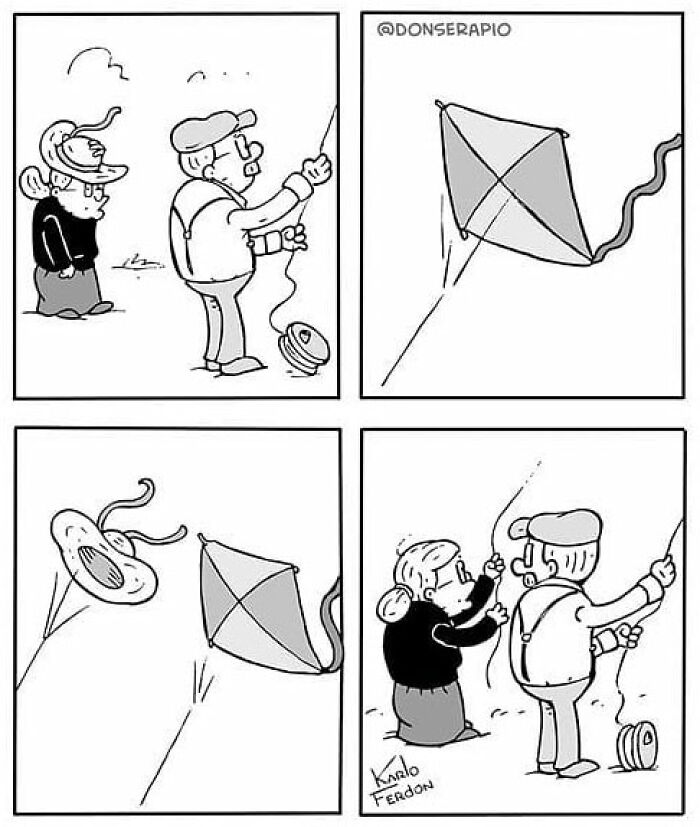 Artist Shows The Adventures Of Elderly People In A Very Cute Way