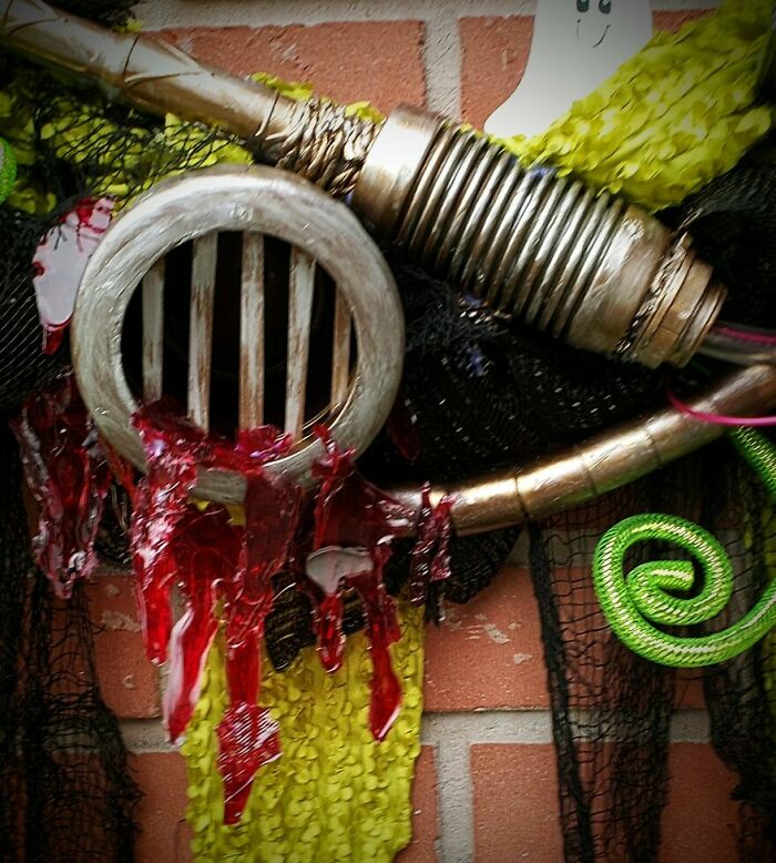 I Make Custom Wreaths For Any Holiday; Here Are The Beetlejuice And Ghostbusters Ones That I Made For Halloween