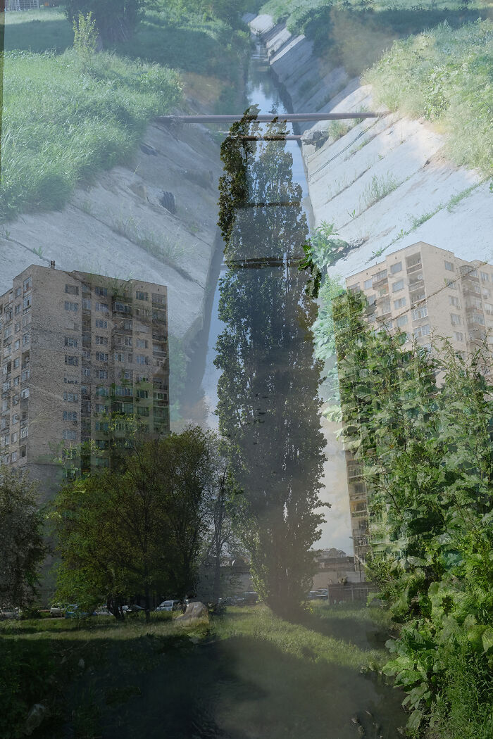Double Exposure Photograph Showcasing Bulgaria's Beauty