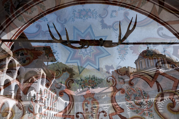 Double Exposure Photograph Showcasing Bulgaria's Beauty