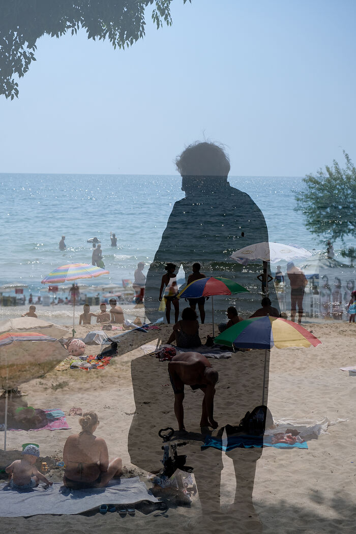 Double Exposure Photograph Showcasing Bulgaria's Beauty