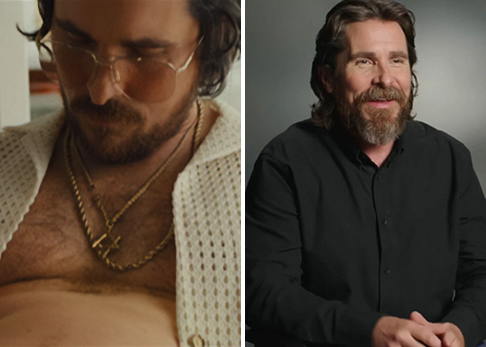 Side-by-side images of an actor showcasing physical transformations highlighting negative health consequences for actors.