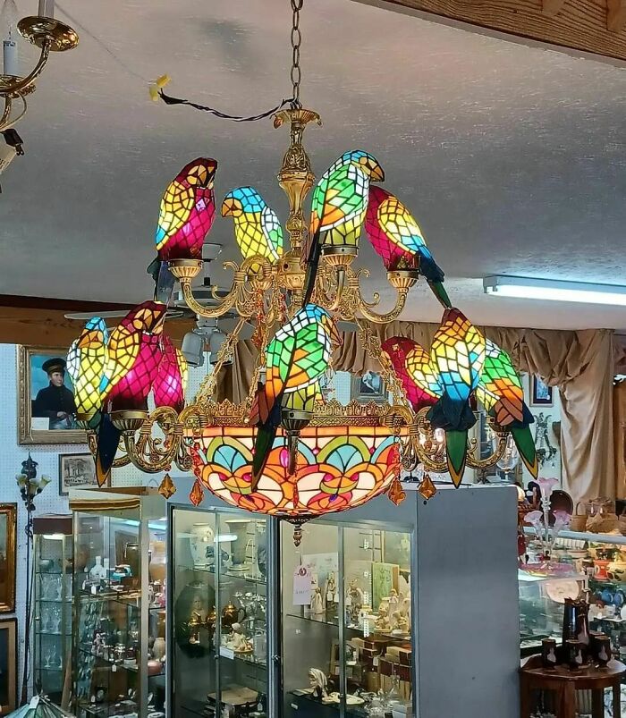 Absolutely Gorgeous!! I Wish I Had Somewhere To Hang This In My House. But Sadly It Stayed In The Antique Mall In Sevierville Tn Edit: I'm Pretty Sure The Store Was Heartland Antiques (But We Went To Several) And It Looks Like The Price Tag Says $2485