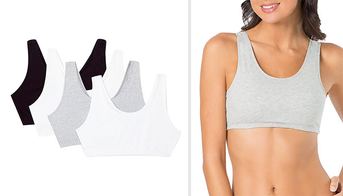 Fruit Of The Loom Women's Built Up Tank Style Sports Bra: Decorously Crafted With A Cotton-Spandex Mix For A Perfect And Stretchy Fit