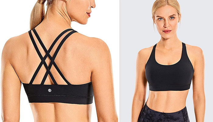 Crz Yoga Women's Strappy Sports Bra: Designed Specifically For Yoga And Training