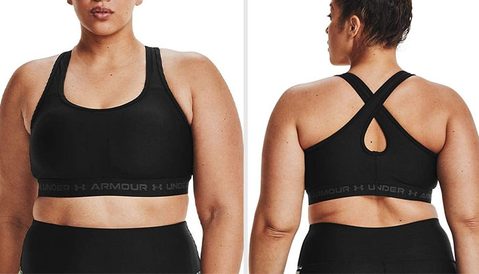 Under Armour Women’s Crossback Mid Impact Sports Bra: With Soft, Quick-Drying Cups And A Supportive Crossback Design - A Versatile Choice For All Your Sports Activities