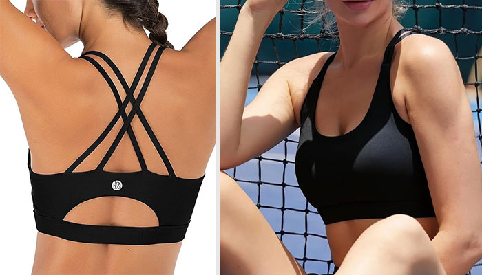 Running Girl Crisscross Back Sports Bra: Ideal For Various Activities With Its Supportive Design, Comfortable Fabric Blend, And Fashionable Back Detailing