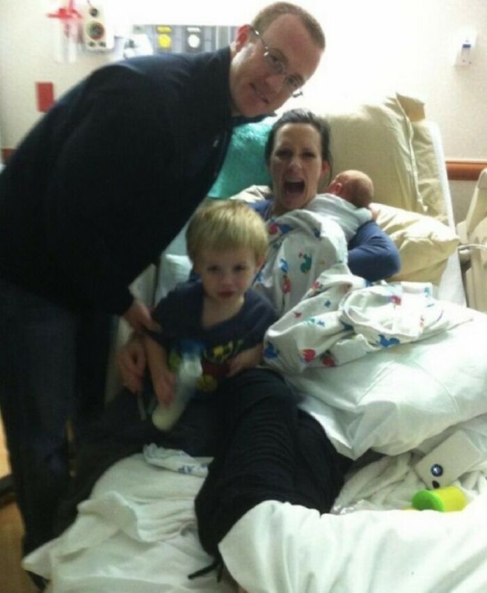 When My Son Hopped On The Bed And His Elbow Nailed Me Right On My C-Section Incision