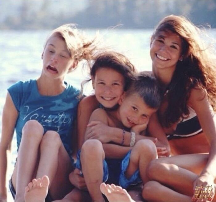 My Family Went On A Trip To Maine During The Summer And Decided To Take Family Photos. Maybe It Was Very Windy But Everyone Looks Catalog Perfect And Then…there’s Me