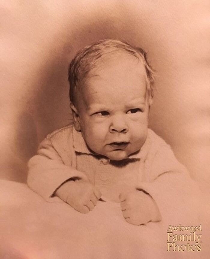 These Are My Dad’s Baby Pictures. He Was Born An Old Man