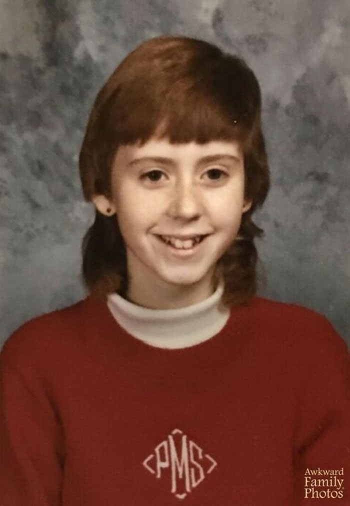 Junior High Is Hard Enough Without Your Mother Buying You A Bright Red Monogrammed Sweater With Your Initials