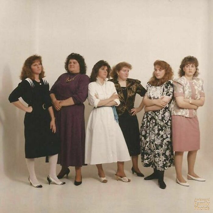 My Husband’s 6 Sisters. I Believe They Were Going For A Serious Pose, A ‘Sears Sophisticated’ Style