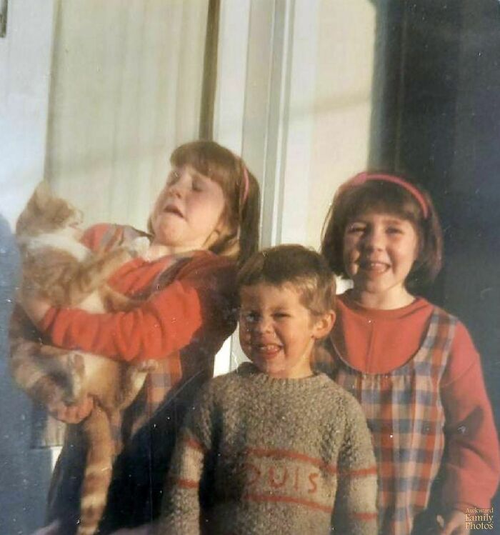 We Wanted Our Cat To Be In The Siblings Photo
