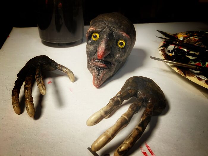 How I Turned A Fake Pumpkin Into A Whimsical Halloween Character (19 Pics)