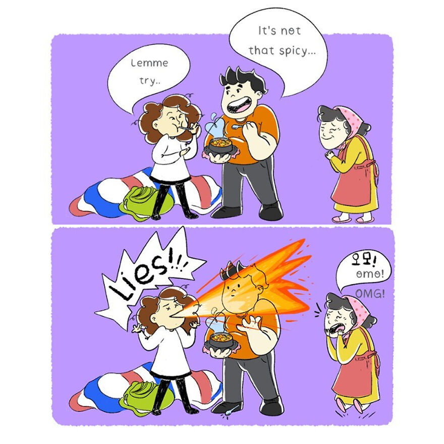 I Create Comics Depicting My Life After Moving To South Korea