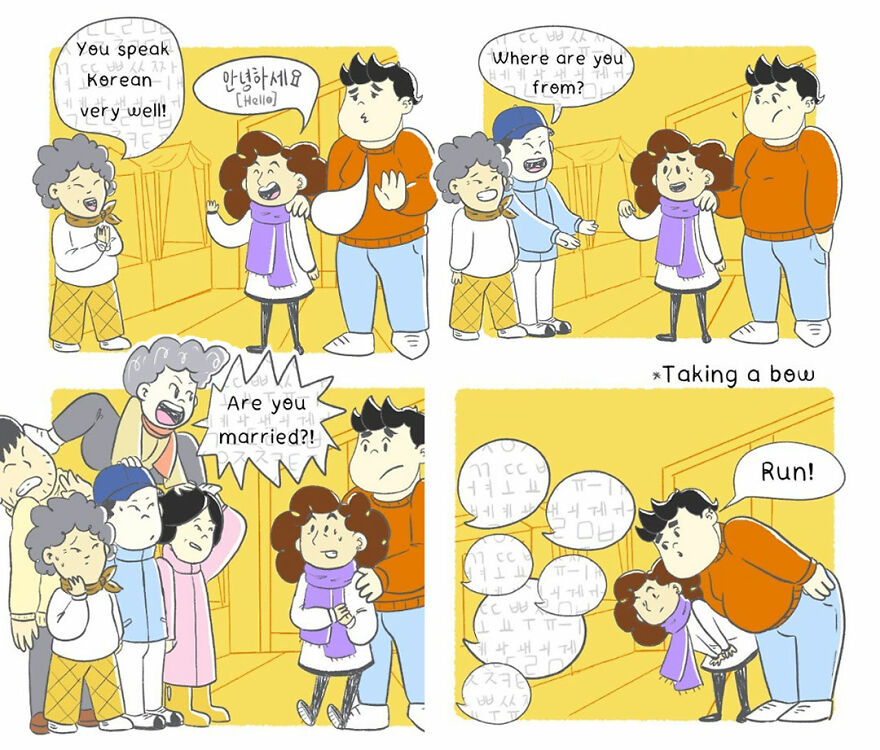 I Create Comics Depicting My Life After Moving To South Korea