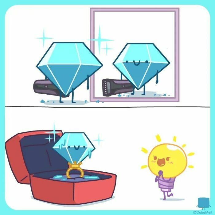 Hilarious Comics That Feature Ice Cube Who Melts In Various Situations (New Pics)