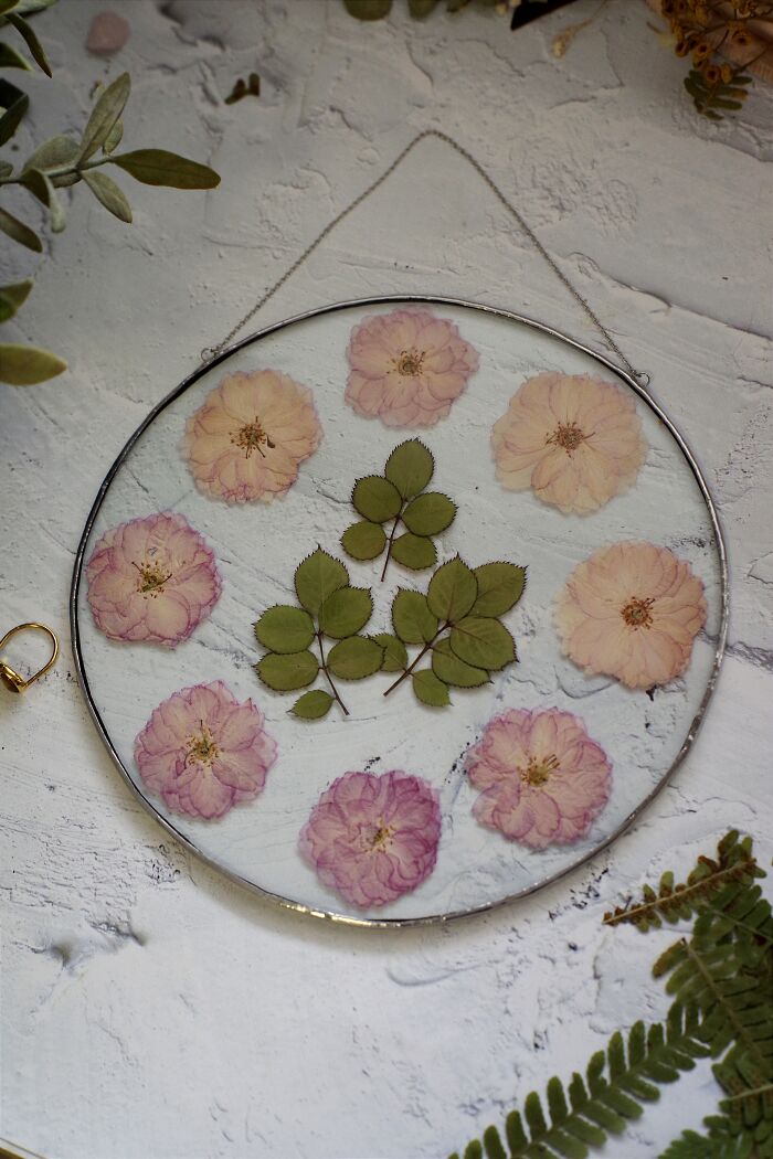 I Made Unique Handmade Tiffany Jewelry From Glass, Real Flowers And Fern