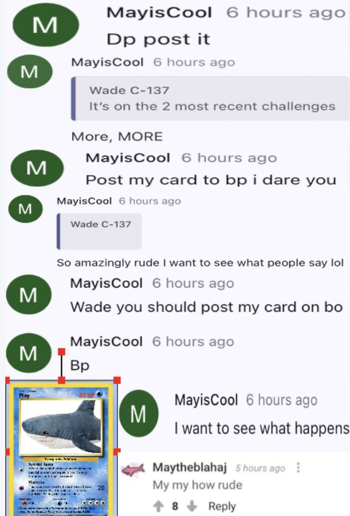 You Guys Don’t Like May’s Pokémon Card? It’s Bullying? Well Get A Load Of This