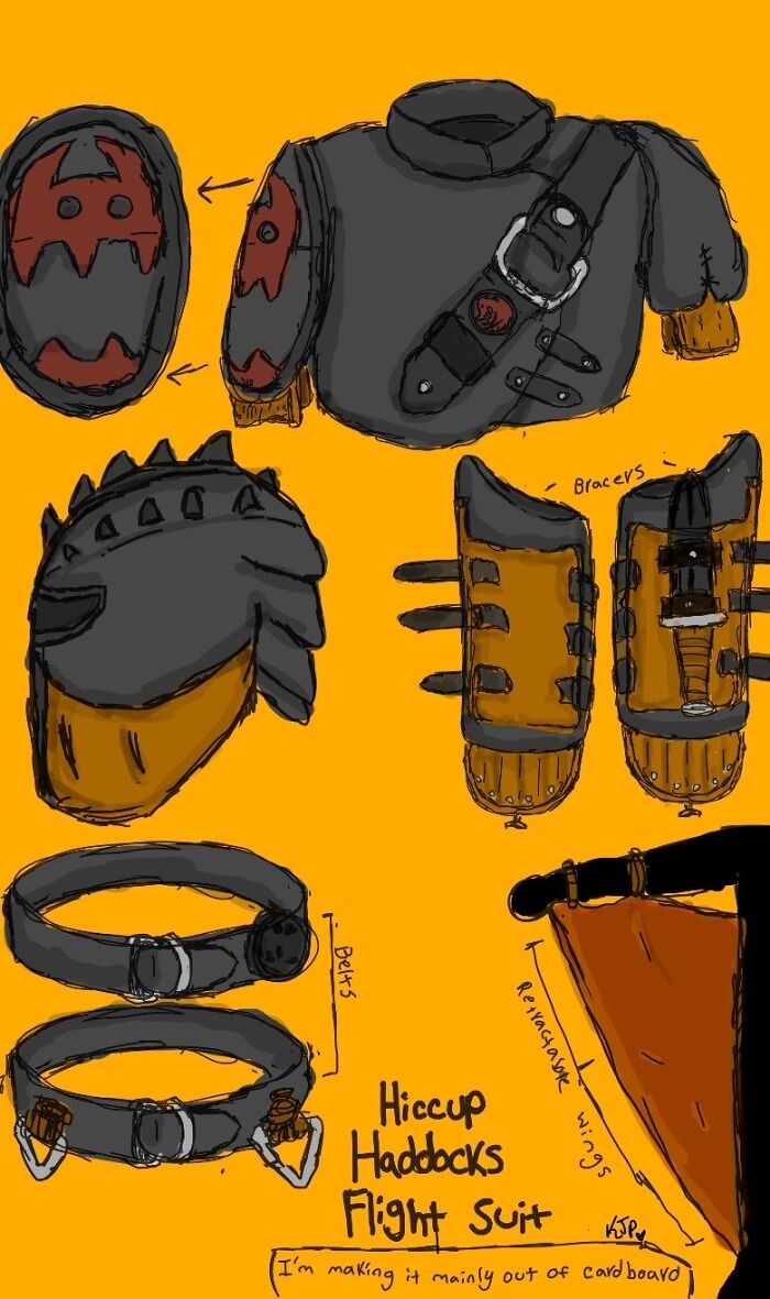 This Is A Drawing Of My Costume But I’m Actually Making It