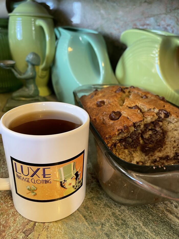 * Banana Bread W/ Chocolate Chips And Walnuts!!!