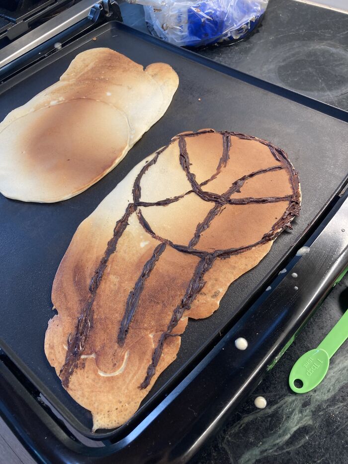 I Call This One “The Different Approach On A “Failed” Pancake.” :)