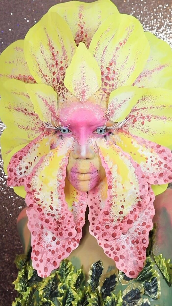 A Picture Of A Fantasy Creature Makeup Transformation