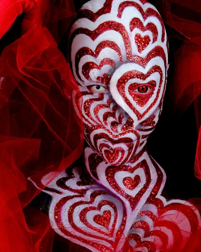 A Picture Of A Fantasy Creature Makeup Transformation