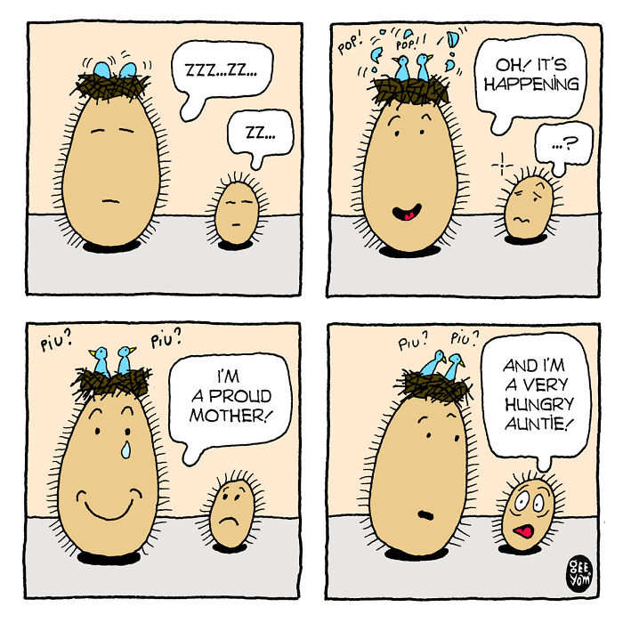 Inspired By Quirky Life Events, I Created The &ldquo;2 Hairy Potatoes&rdquo; Comic Series