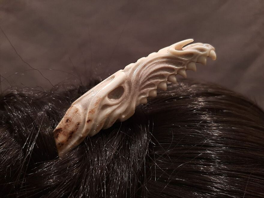 My Husband Makes Amazing Hair Pins From Deer Antler. My Husband Makes Amazing Hair Pins From Deer Antler.